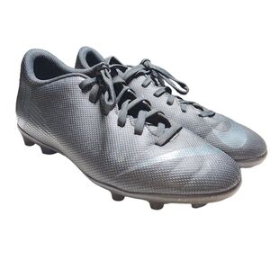Nike Mercurial Vapor 12 Black Synthetic Firm/Multi Ground Soccer Cleats Sz 5.5Y‎